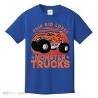 This Loves Monster Trucks Cute Gift Kids T-Shirt thumb 0
