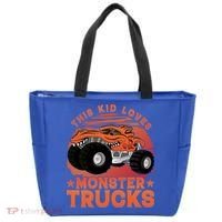 This Loves Monster Trucks Cute Gift Tote Bag thumb 0