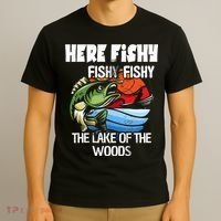 the lake of the woods Funny Fishing T-Shirt thumb 3