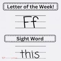 The Letter Of The Week F Sight Word This Mousepad thumb 1