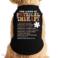 The Laws Of Physical Therapy – Physical Therapist Doggie Tank thumb 0