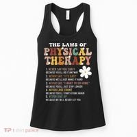 The Laws Of Physical Therapy – Physical Therapist Women's Tank Top thumb 0