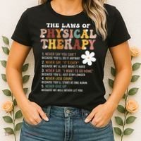The Laws Of Physical Therapy – Physical Therapist Women's T-Shirt thumb 2
