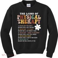 The Laws Of Physical Therapy – Physical Therapist Kids Sweatshirt thumb 0
