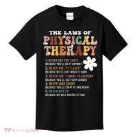 The Laws Of Physical Therapy – Physical Therapist Kids T-Shirt thumb 0