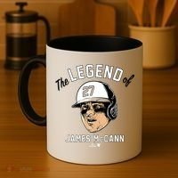 The Legend Of James Mccann Baltimore Baseball Coffee Mug thumb 4