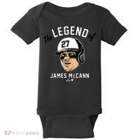 The Legend Of James Mccann Baltimore Baseball Baby Bodysuit thumb 0