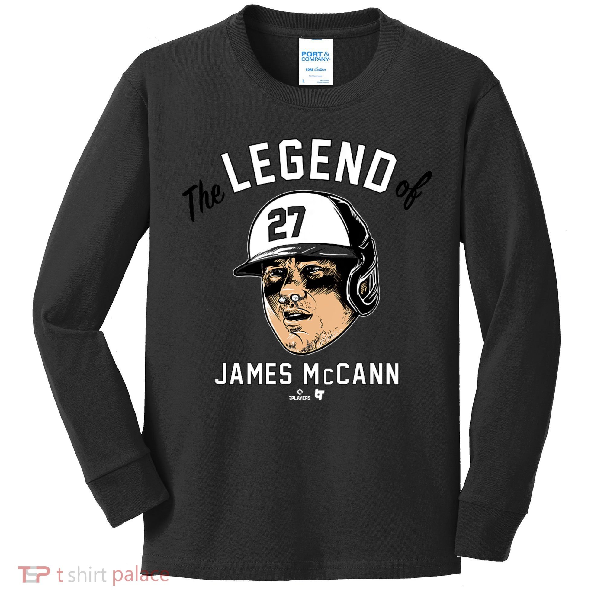 The Legend Of James Mccann Baltimore Baseball Kids Long Sleeve Shirt