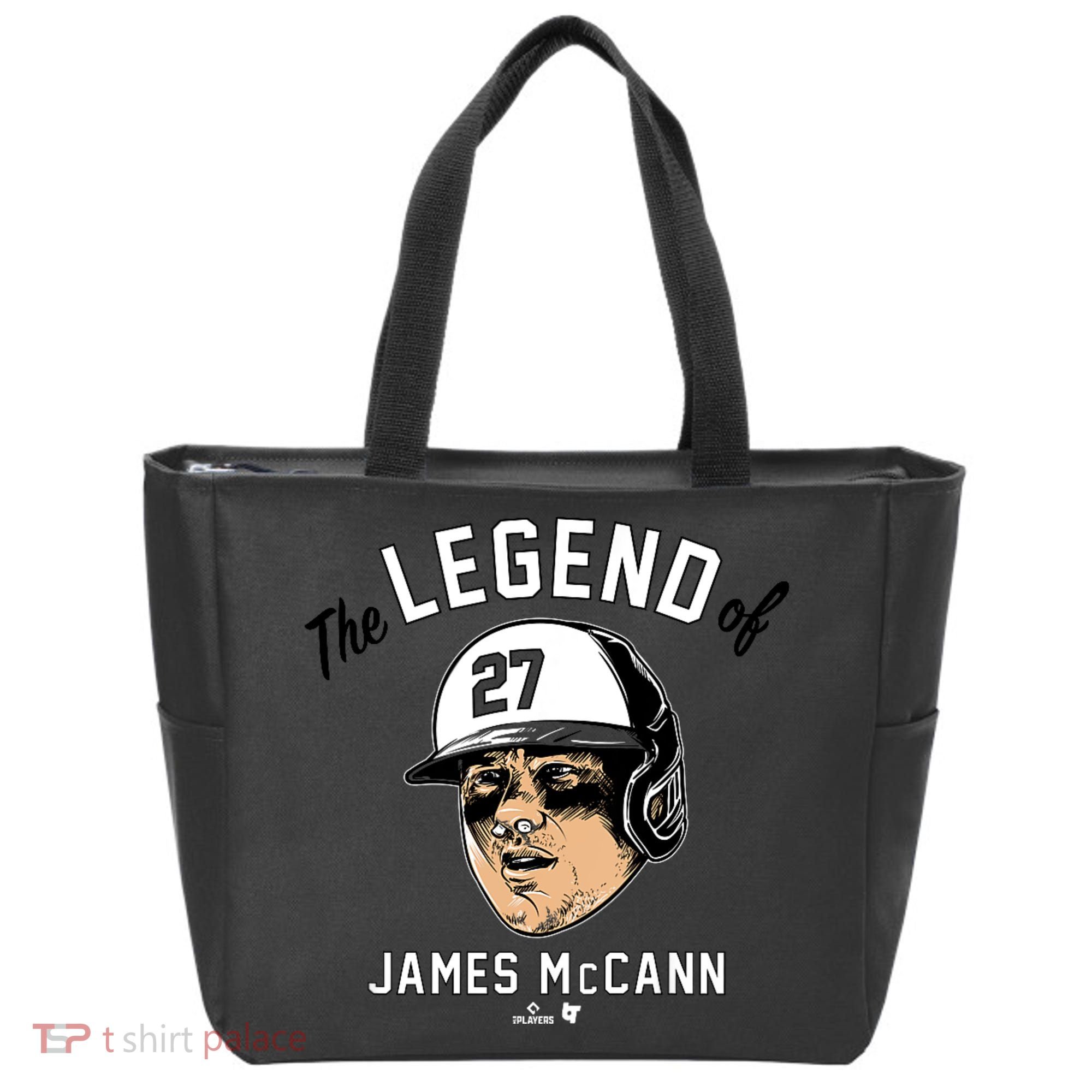 The Legend Of James Mccann Baltimore Baseball Tote Bag