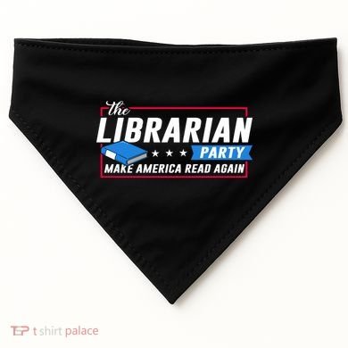 The Librarian Party: Make America Read Again USA-Made Doggie Bandana