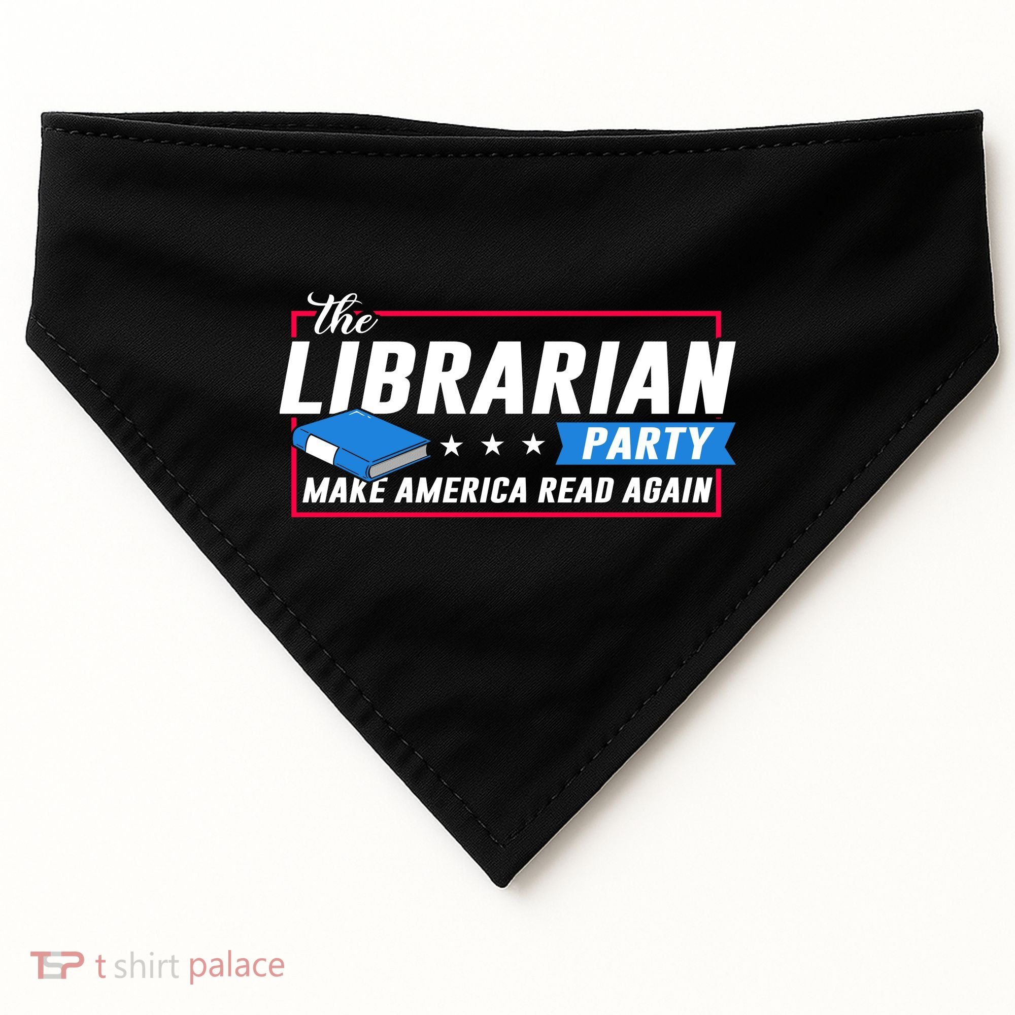 The Librarian Party: Make America Read Again USA-Made Doggie Bandana