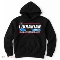 The Librarian Party: Make America Read Again Hoodie thumb 0