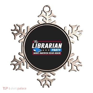 The Librarian Party: Make America Read Again Ornament