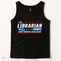 The Librarian Party: Make America Read Again Tank Top thumb 2