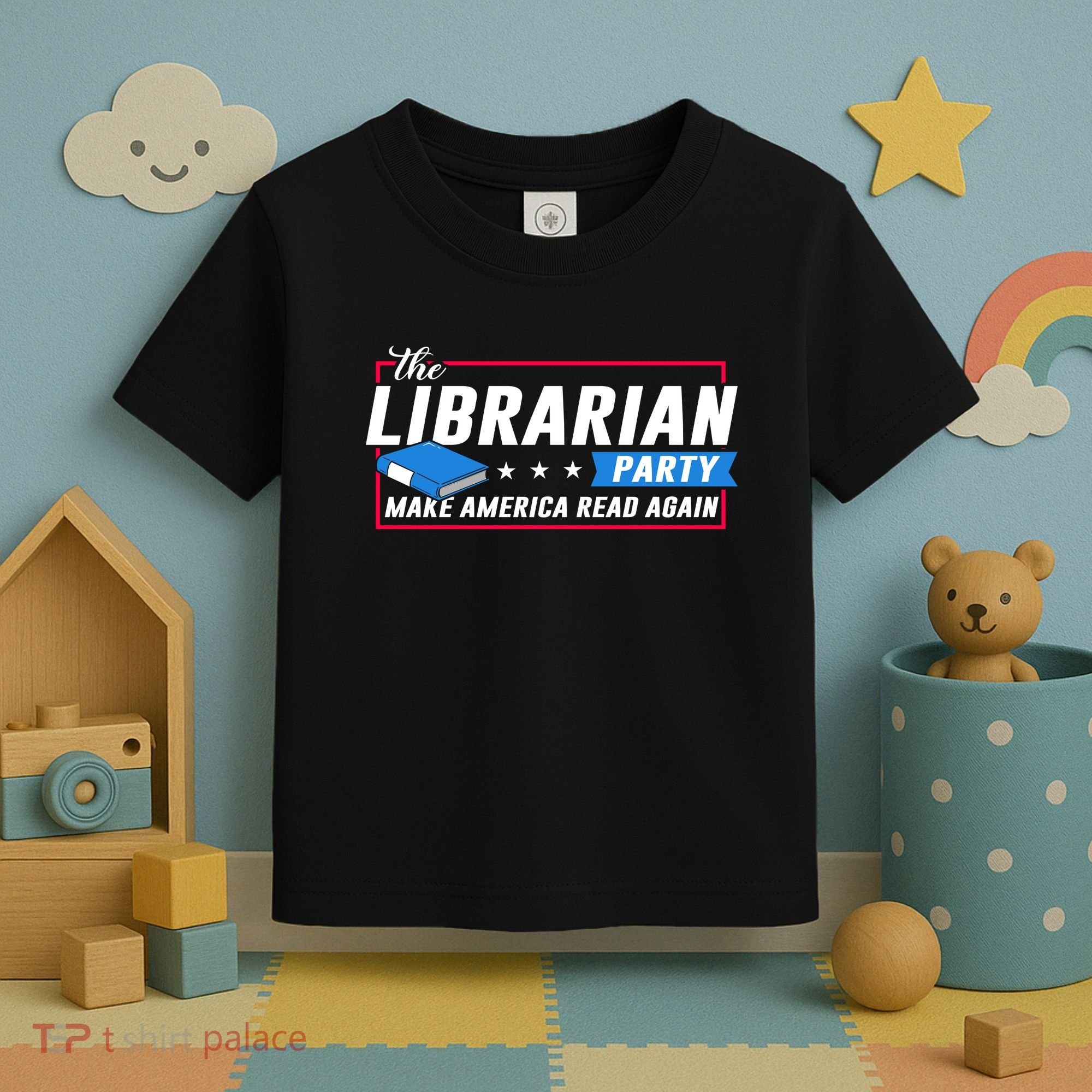 The Librarian Party: Make America Read Again Toddler T-Shirt