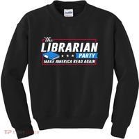 The Librarian Party: Make America Read Again Kids Sweatshirt thumb 0