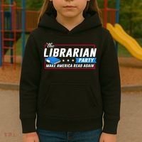 The Librarian Party: Make America Read Again Kids Hoodie thumb 3