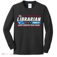 The Librarian Party: Make America Read Again Kids Long Sleeve Shirt thumb 0