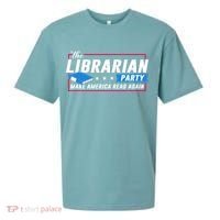 The Librarian Party: Make America Read Again Sueded Cloud Jersey T-Shirt thumb 0