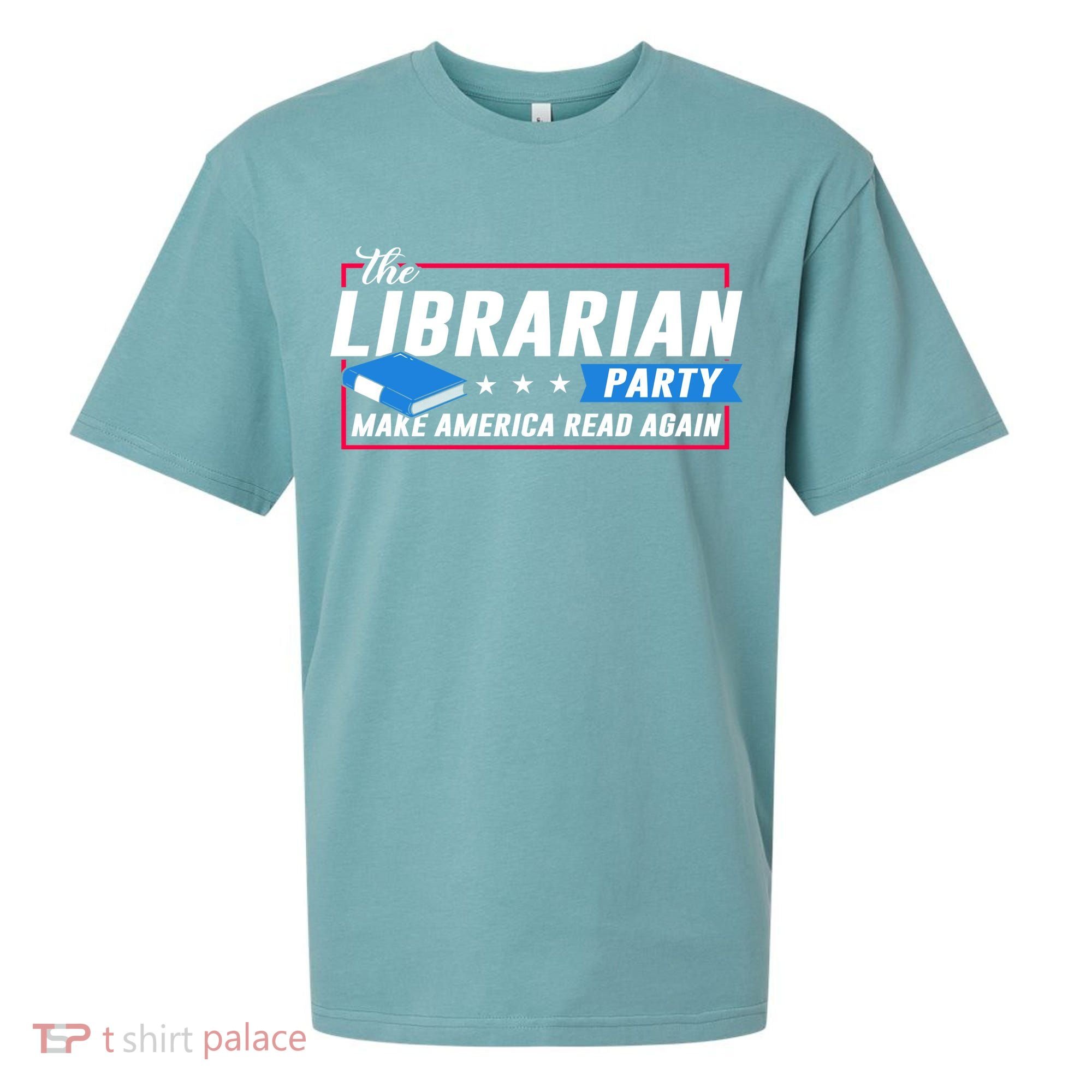 The Librarian Party: Make America Read Again Sueded Cloud Jersey T-Shirt