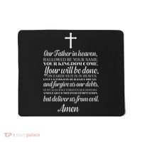 The Lords Prayer Our Father Cross Prayer God Christian Mousepad thumb 0