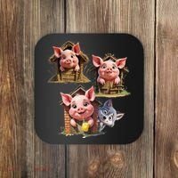 Three Little Pigs - Costume For   Adults Women Coaster thumb 0