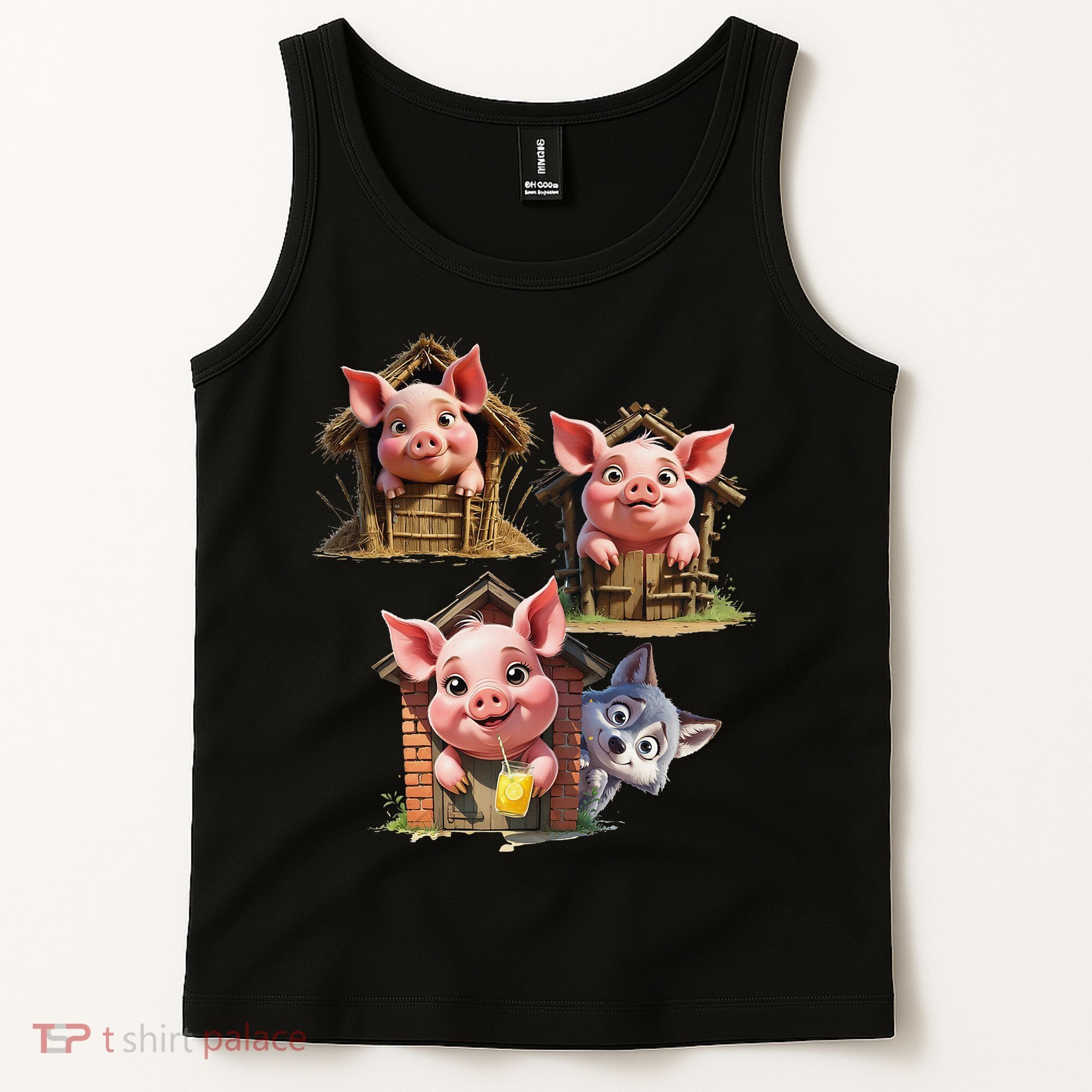 Three Little Pigs - Costume For   Adults Women Tank Top