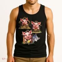 Three Little Pigs - Costume For   Adults Women Tank Top thumb 3