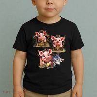 Three Little Pigs - Costume For   Adults Women Toddler T-Shirt thumb 2