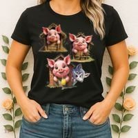 Three Little Pigs - Costume For   Adults Women Women's T-Shirt thumb 2