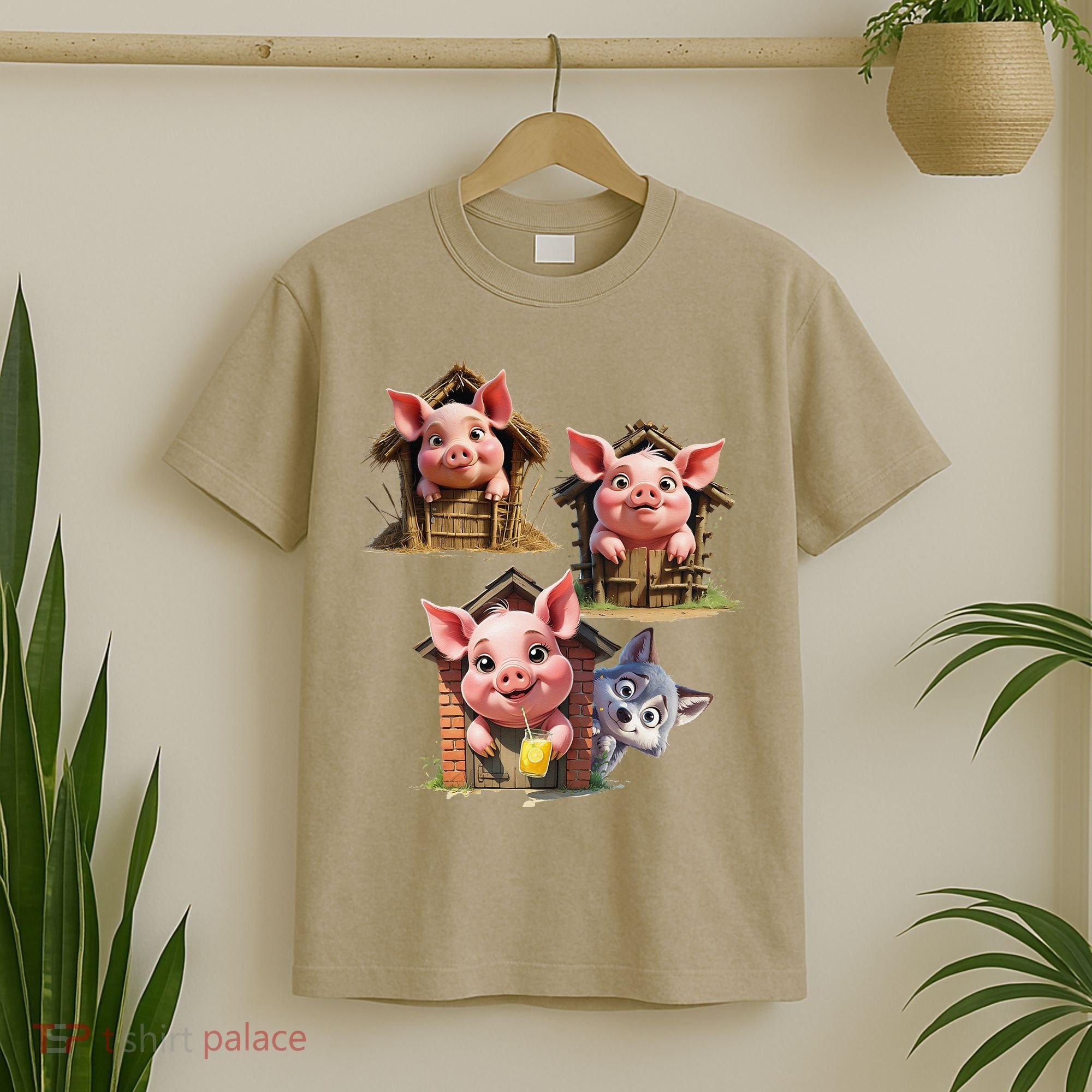 Three Little Pigs - Costume For   Adults Women T-Shirt