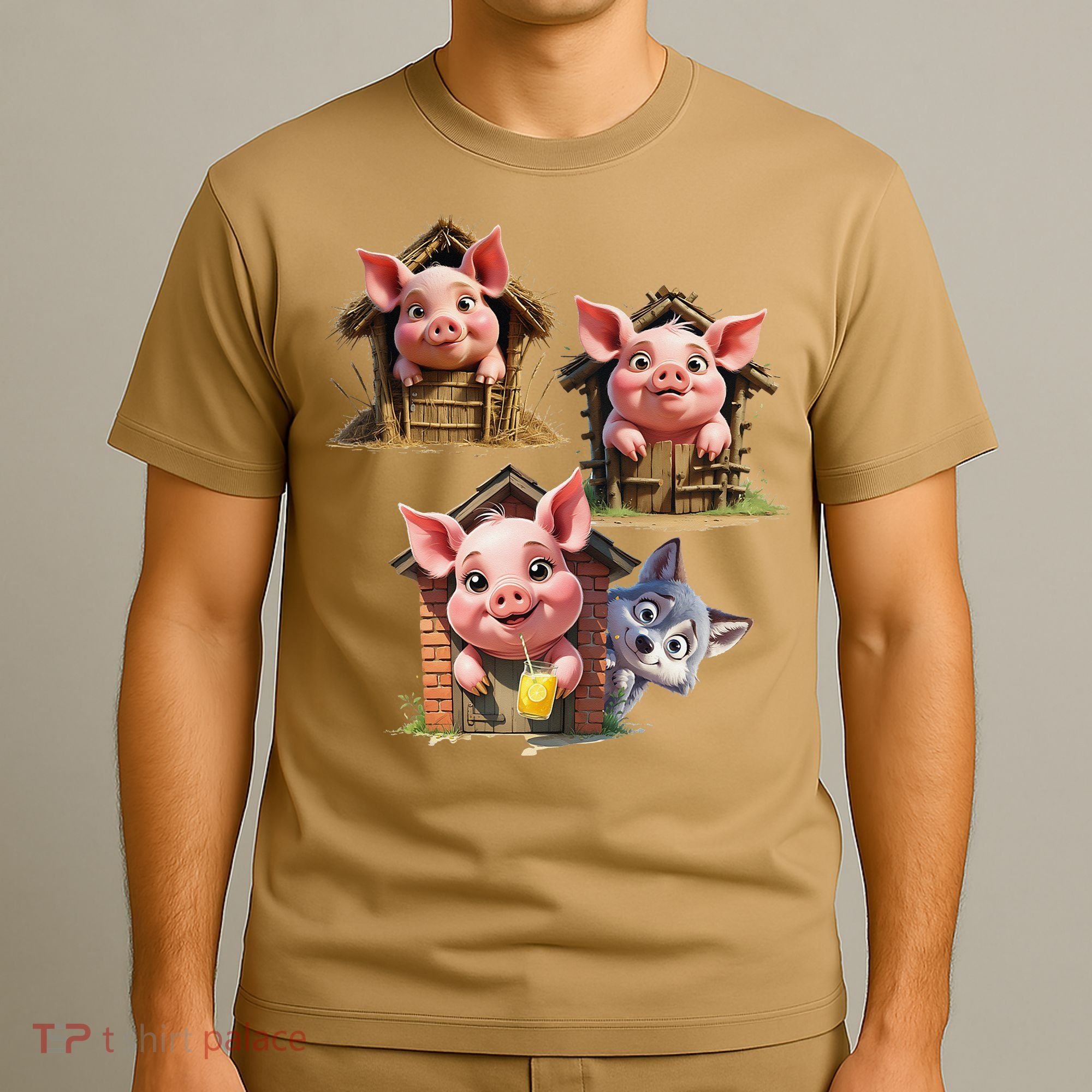 Three Little Pigs - Costume For   Adults Women T-Shirt