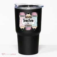 Teacher Life Pencil Back To School Tumbler thumb 0