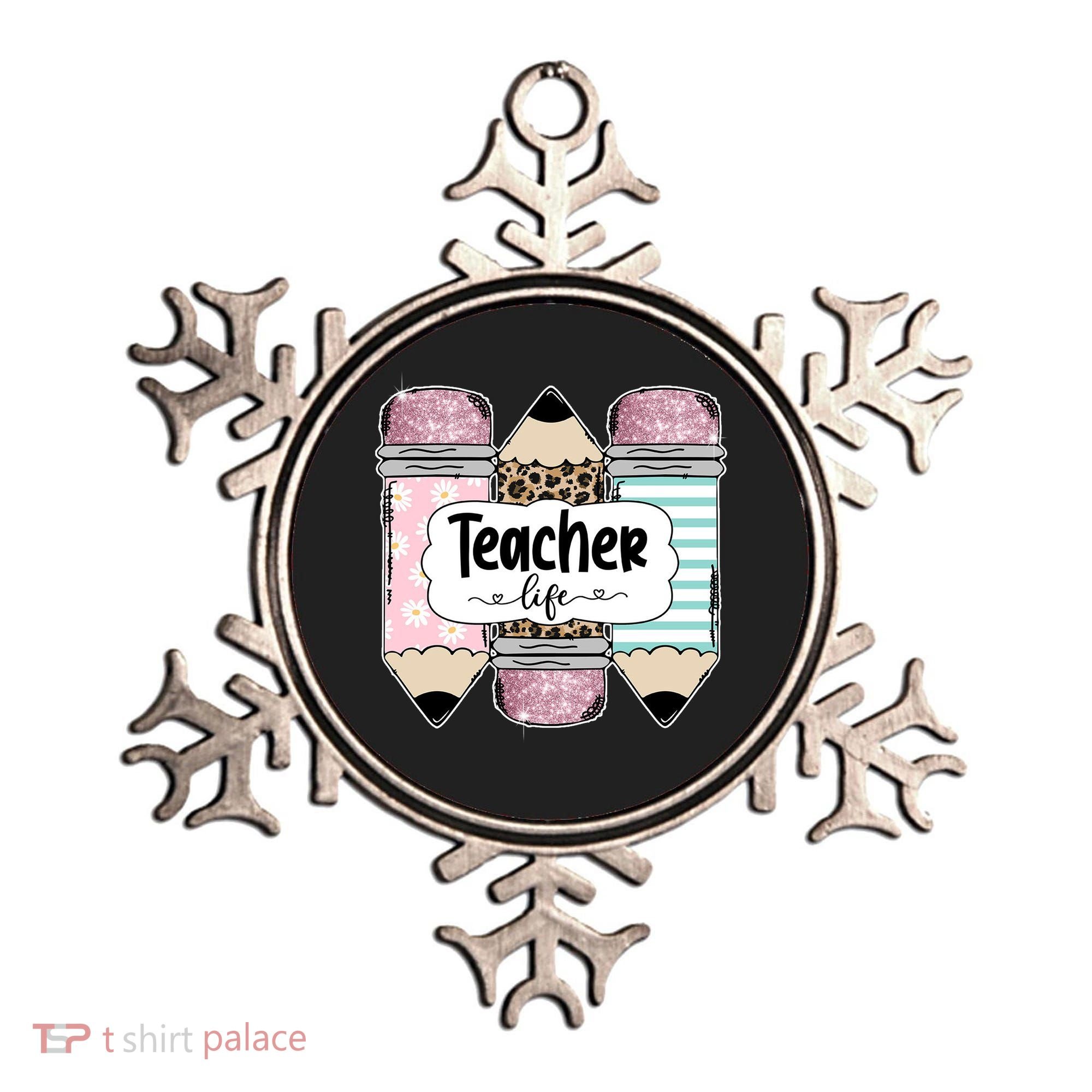Teacher Life Pencil Back To School Ornament