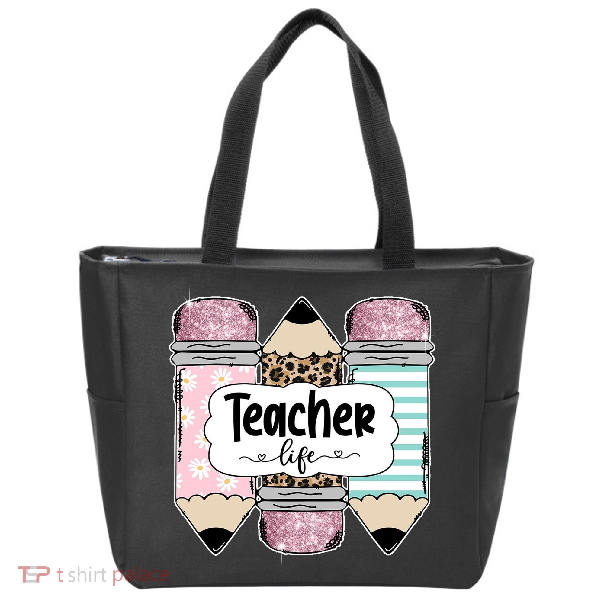 Teacher Life Pencil Back To School Tote Bag