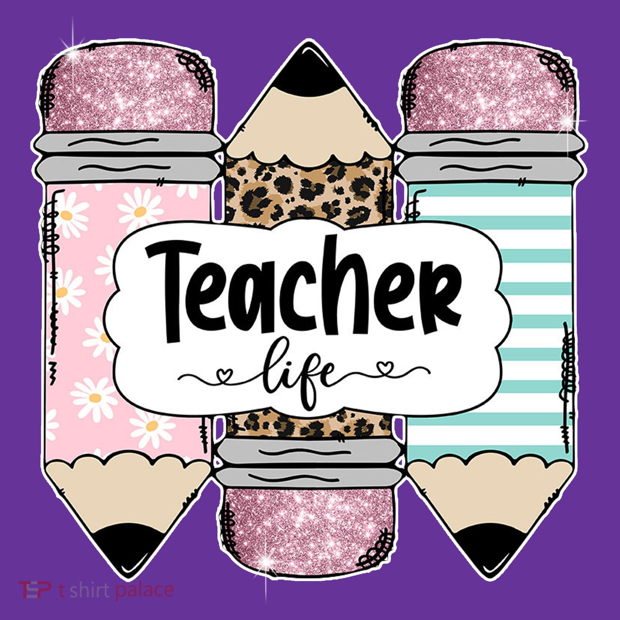 Teacher Life Pencil Back To School Long Sleeve Shirt