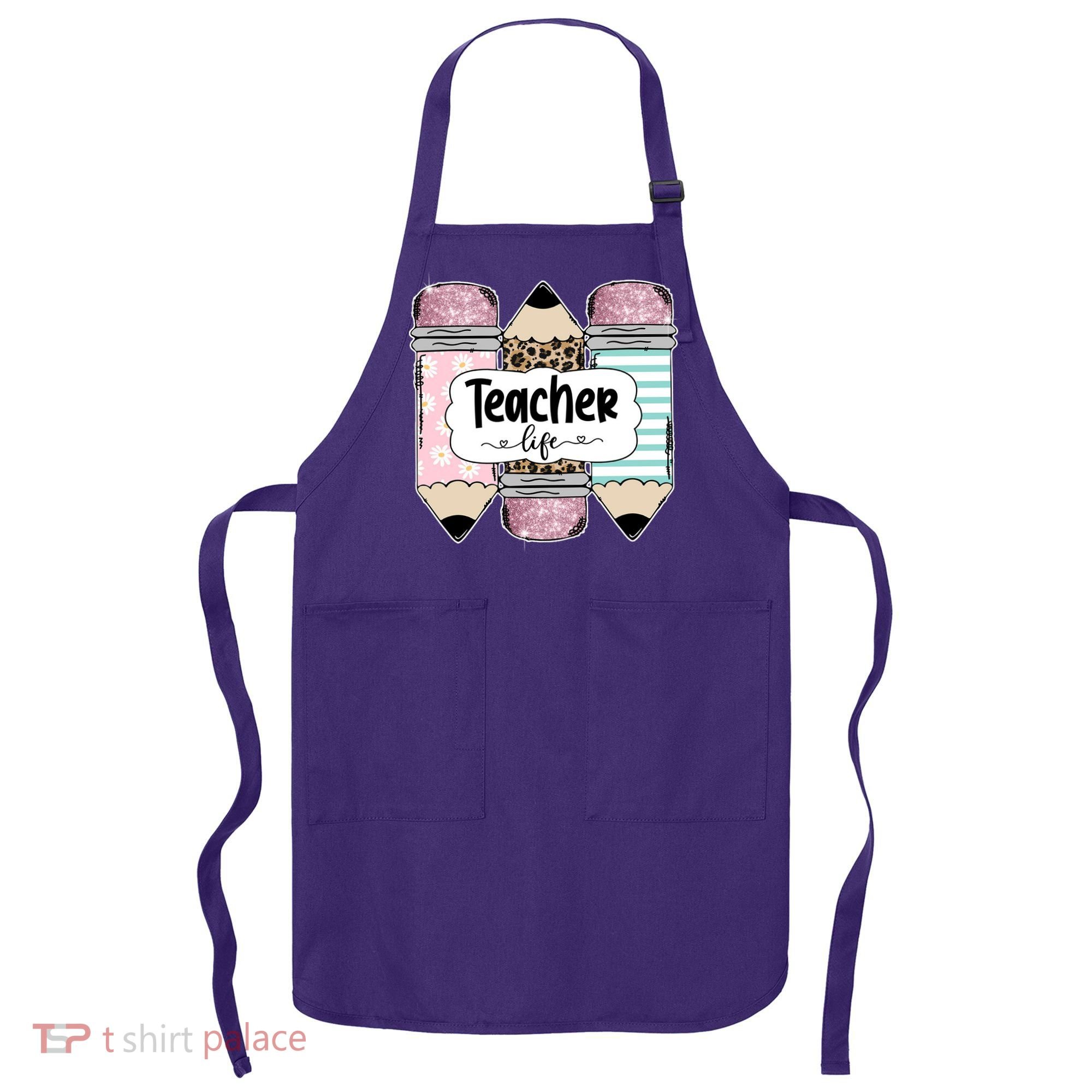Teacher Life Pencil Back To School Apron