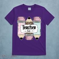 Teacher Life Pencil Back To School T-Shirt thumb 5