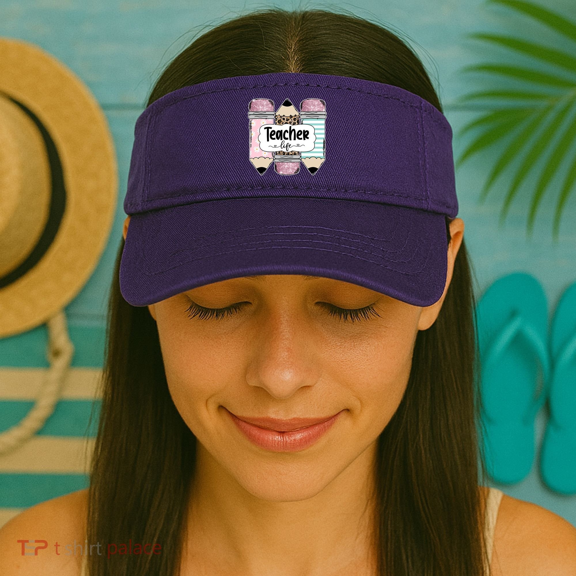Teacher Life Pencil Back To School Visor