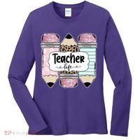 Teacher Life Pencil Back To School Women's Long Sleeve Shirt thumb 0