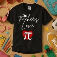 Teachers Love Pi Kids T-Shirt thumb 3