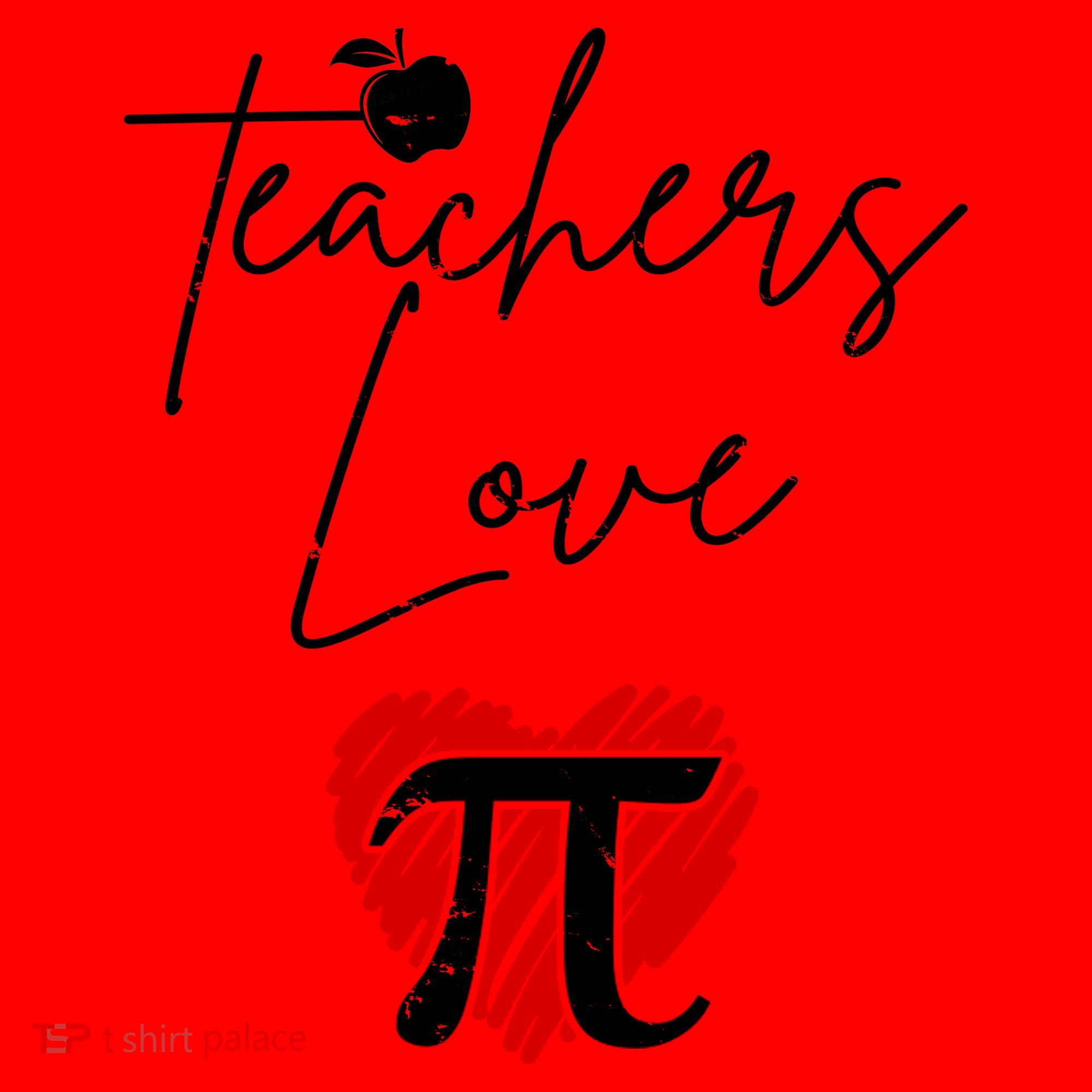 Teachers Love Pi Santa Hat