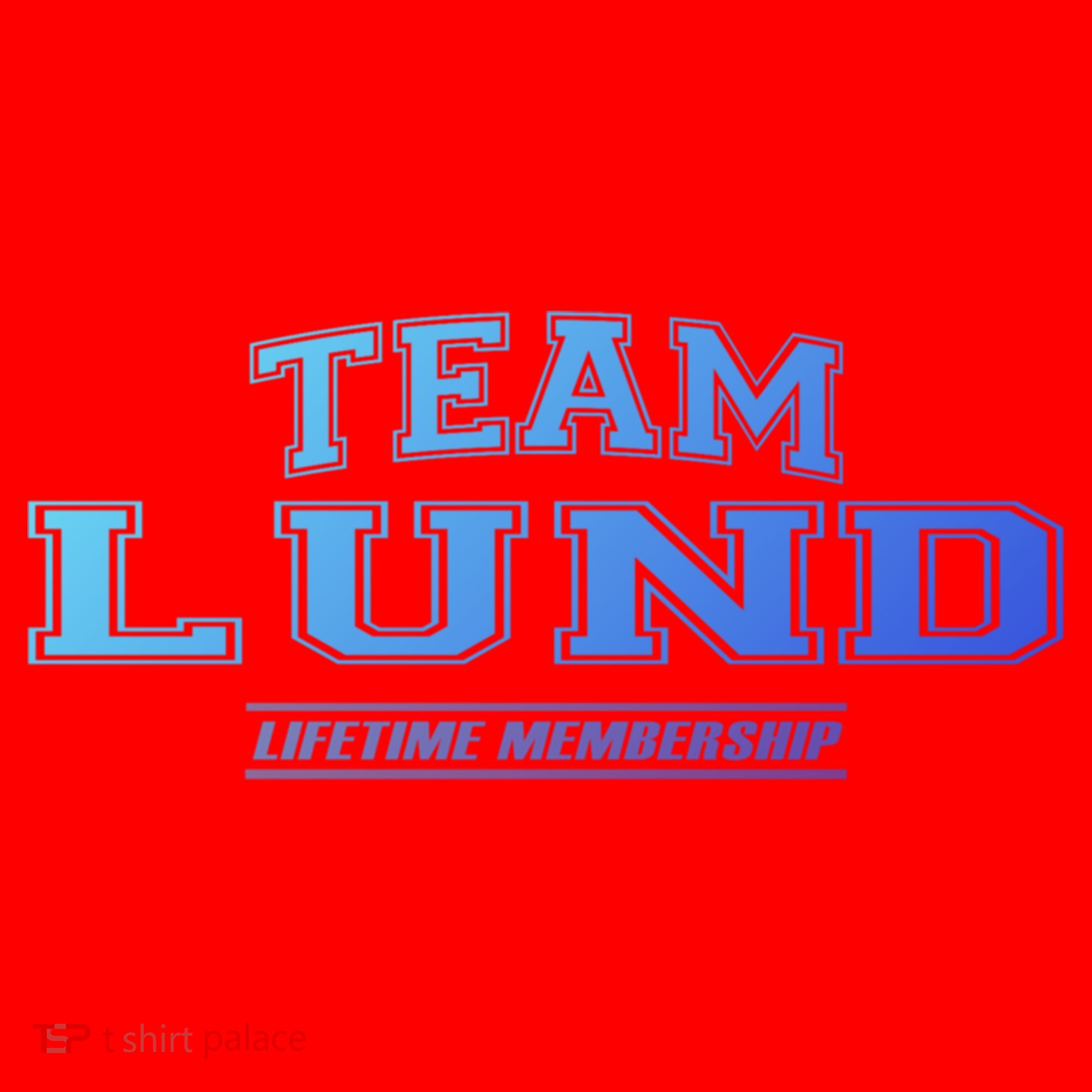 Team Lund Proud Family Surname Last Name Gift Cool Gift Santa Hat