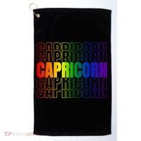 This Lgbtq Pride Zodiac Capricorn Great Gift Golf Towel thumb 0