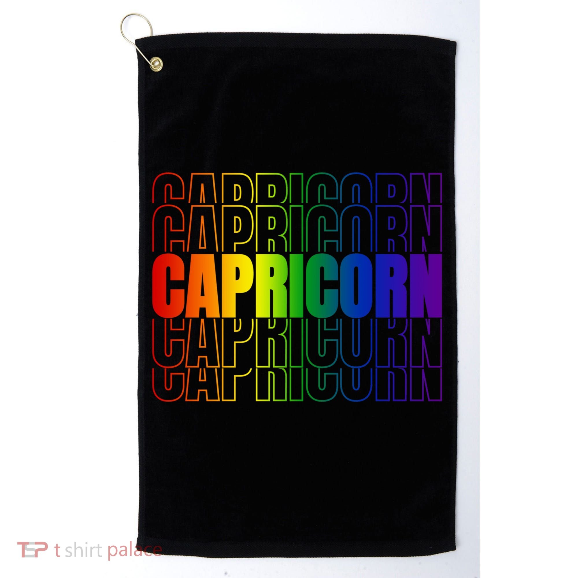 This Lgbtq Pride Zodiac Capricorn Great Gift Golf Towel
