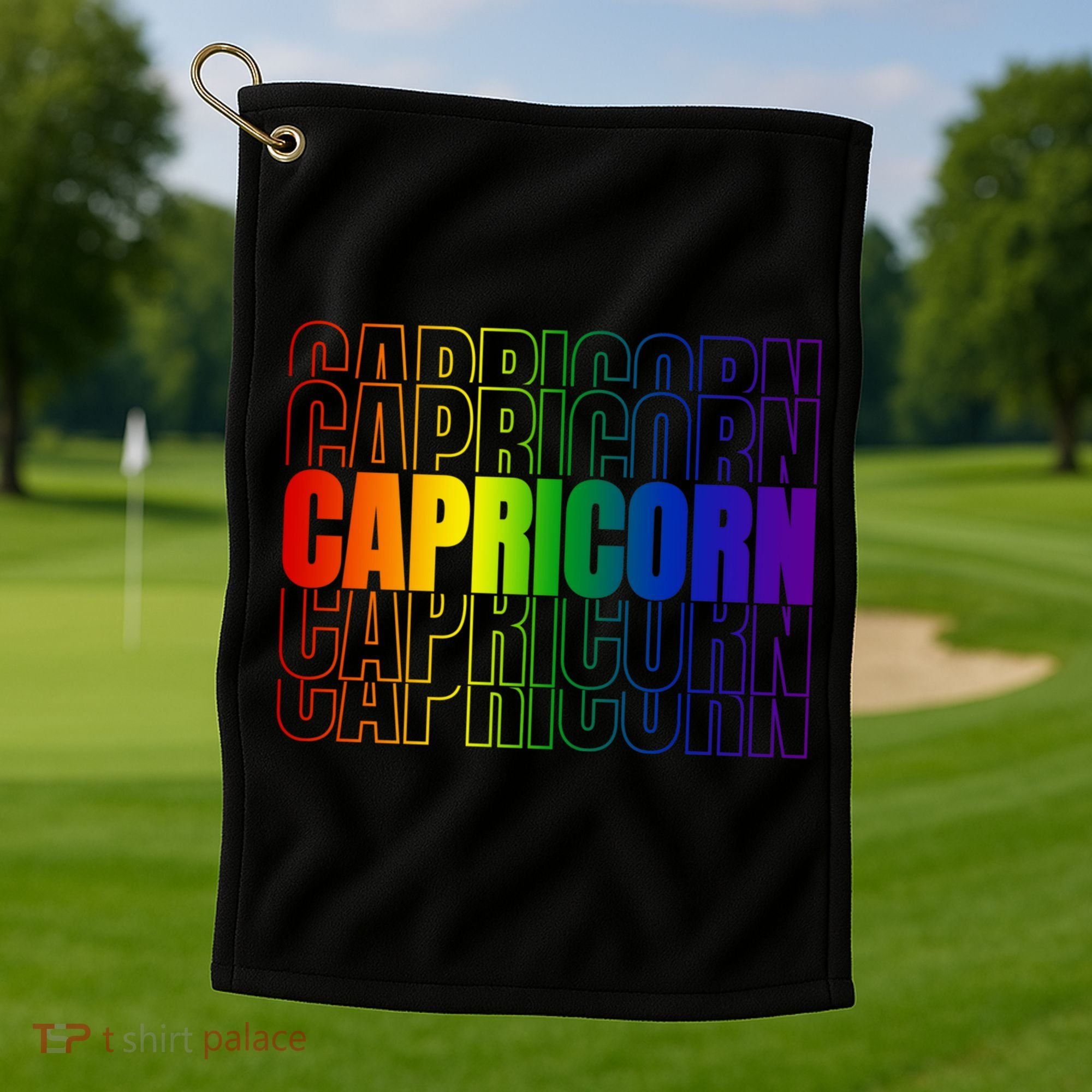 This Lgbtq Pride Zodiac Capricorn Great Gift Golf Towel