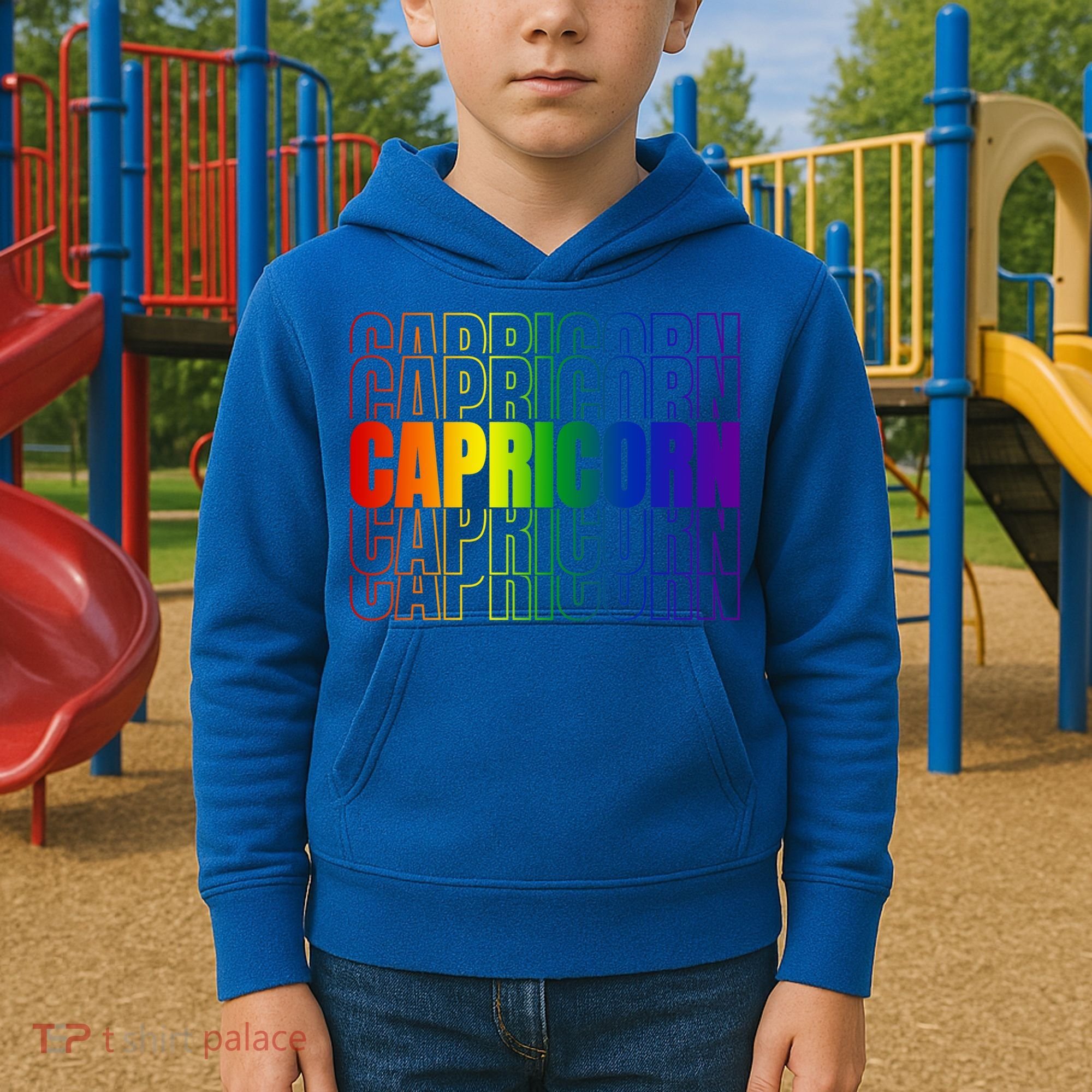 This Lgbtq Pride Zodiac Capricorn Great Gift Kids Hoodie