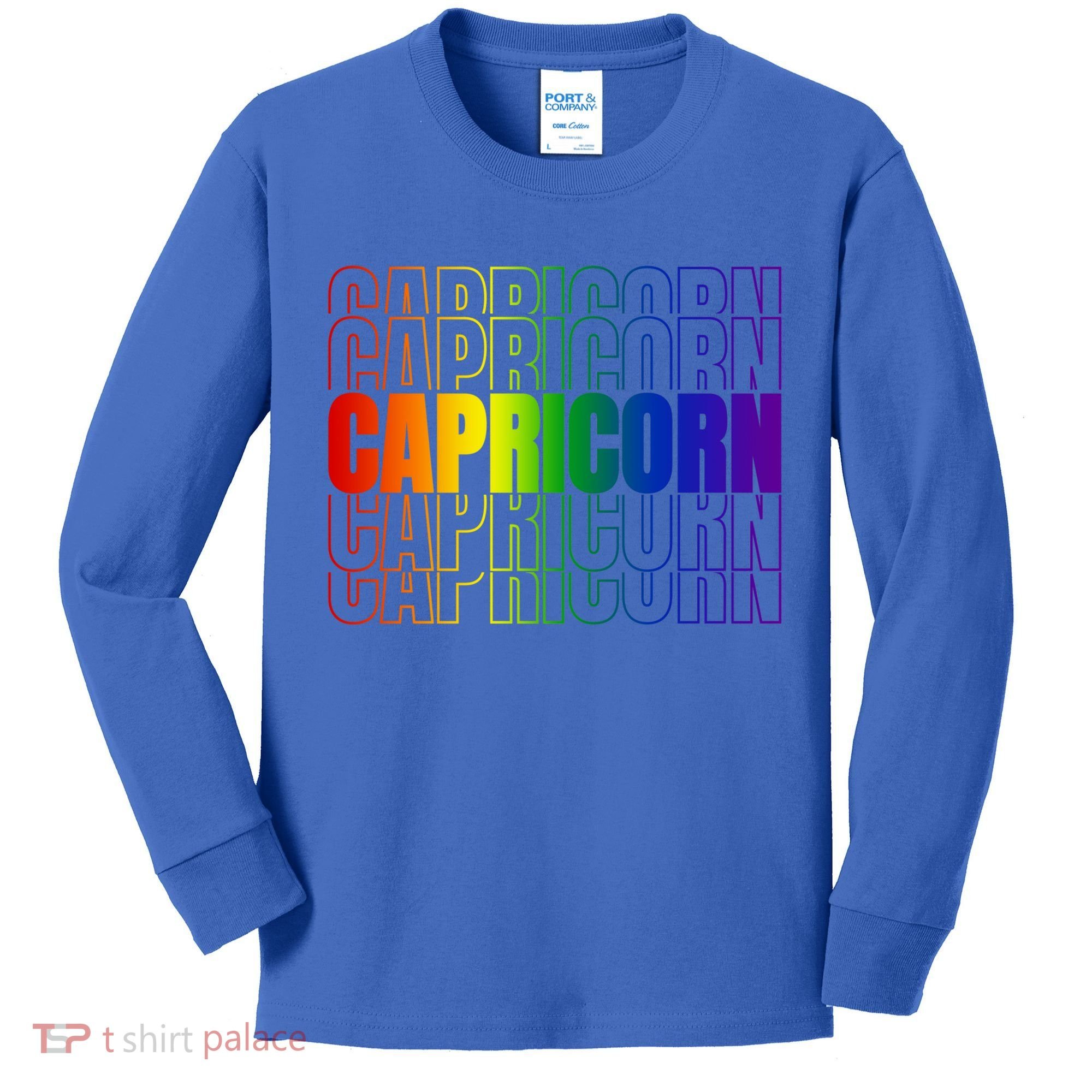 This Lgbtq Pride Zodiac Capricorn Great Gift Kids Long Sleeve Shirt
