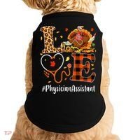 Thanksgiving Love Physician Assistant Leopard Funny Doggie Tank thumb 0