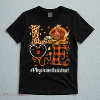 Thanksgiving Love Physician Assistant Leopard Funny T-Shirt thumb 5